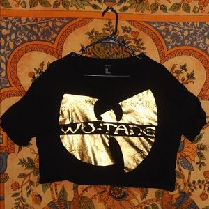 Wu-Tang Clan Metallic Crop Top